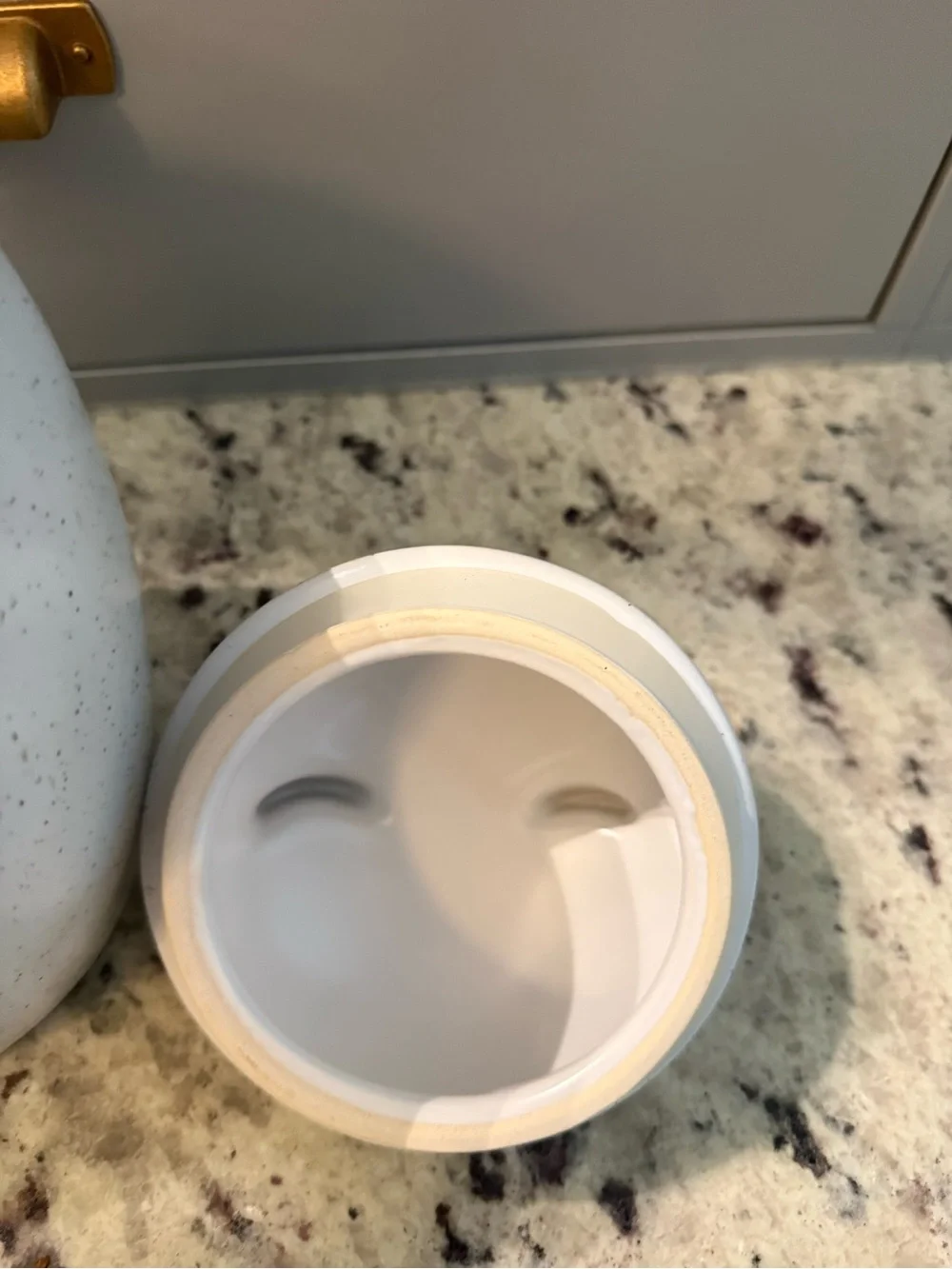 🆕 The West Elm Modern White Bear Ear Cookie Jar